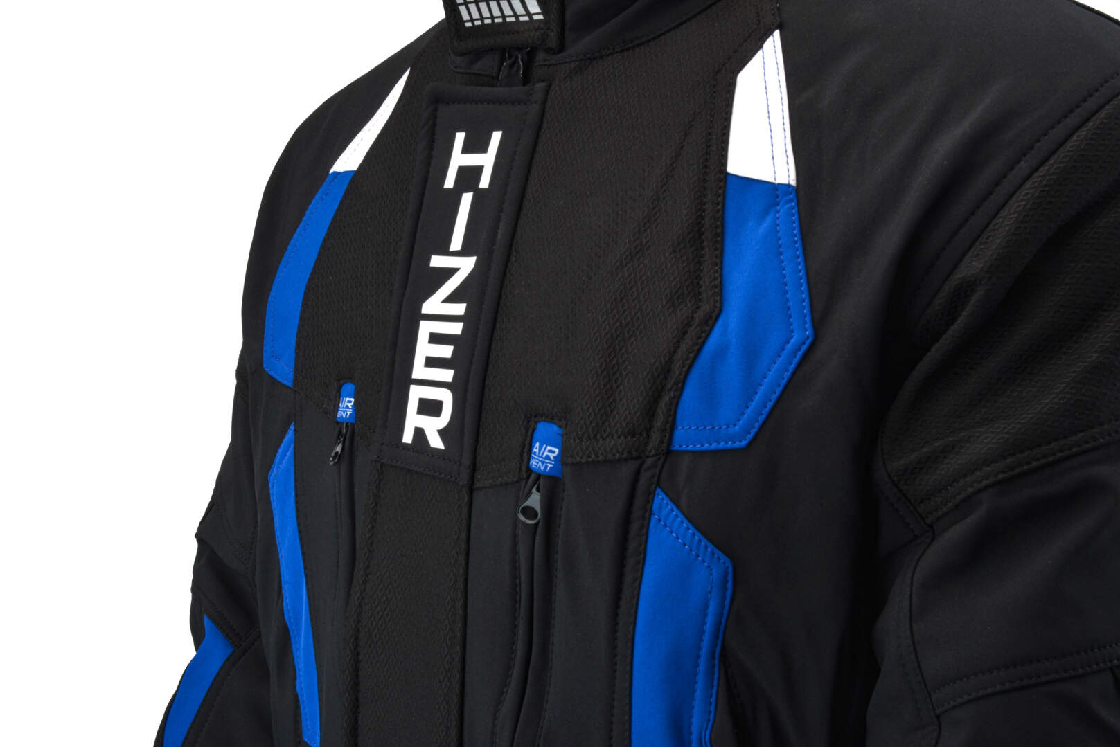 Куртка для снегохода HIZER №2 black-blue (текстиль) (L)