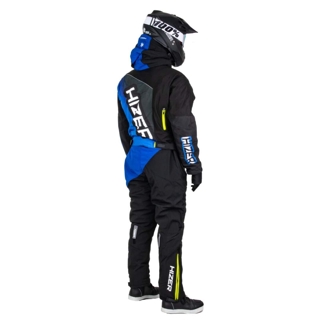 Комбинезон для снегохода HIZER №2 black-blue (текстиль) (XXXL)