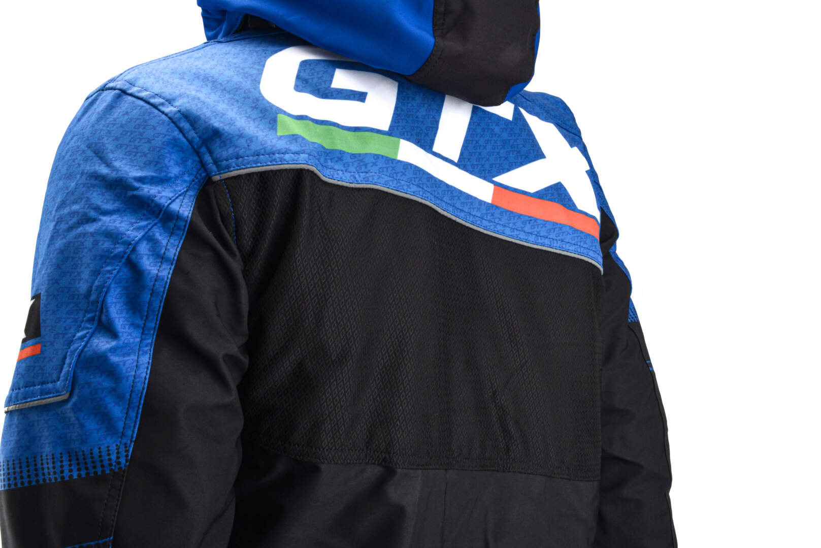 Куртка для снегохода GTX №1 black-blue (текстиль) (XL)