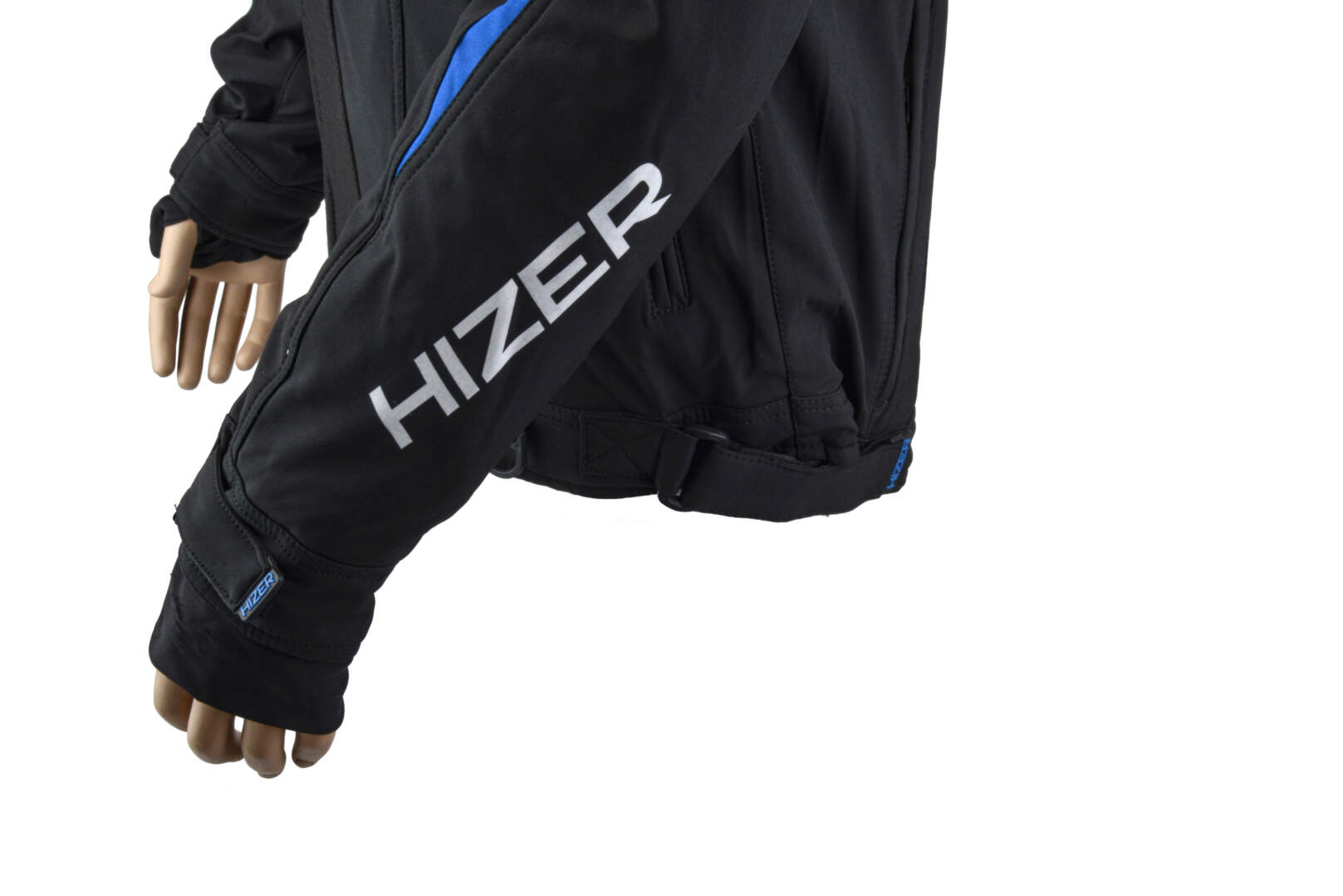 Куртка для снегохода HIZER №2 black-blue (текстиль) (L)