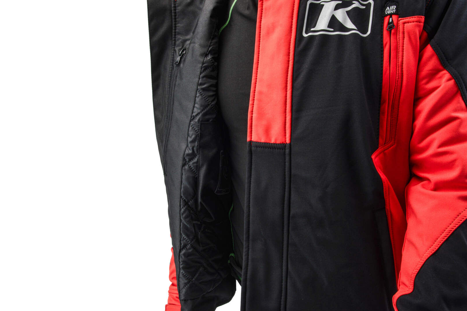 Куртка для снегохода KLIM KOMPOUND №1 black-red (текстиль) (XL)