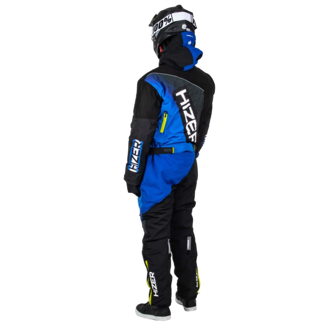 Комбинезон для снегохода HIZER №2 black-blue (текстиль) (XXXL)