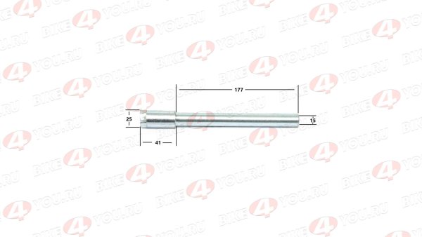 Ось переднего колеса M16x1.5х20х25 / RMZ 250 